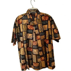 Tori Richard Honolulu Fall Button Up Hawaiian Shirt‎ Size M